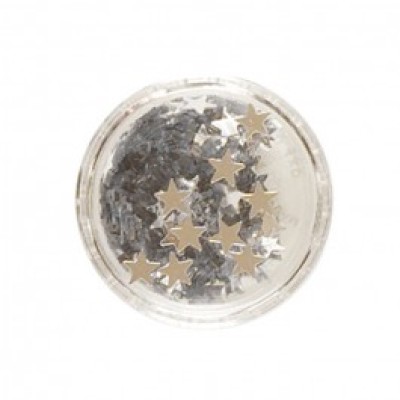 Silver Glitter Stars